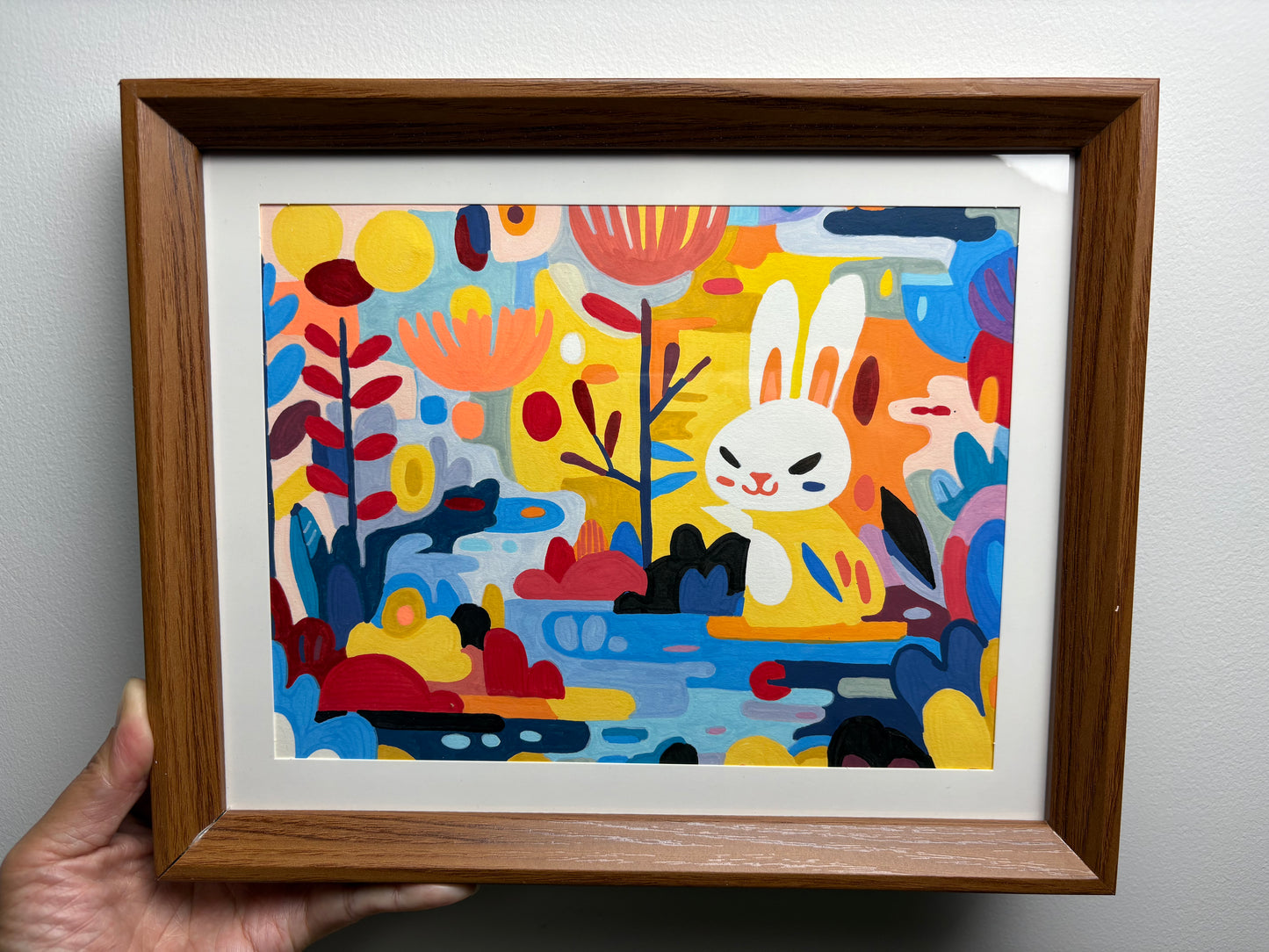 Bunny’s Journey to Redemption | Original Oil Painting | Approx. 8 × 12 inches (20 × 30 cm)