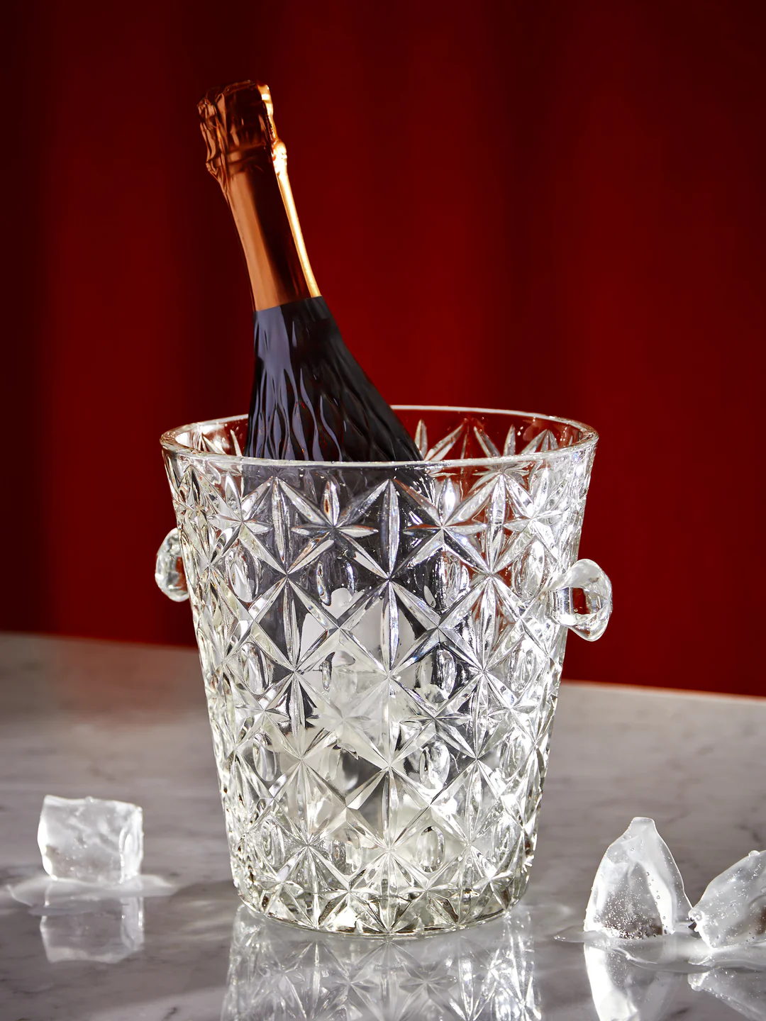 Antique and Vintage 1990s French Crystal Champagne Bucket