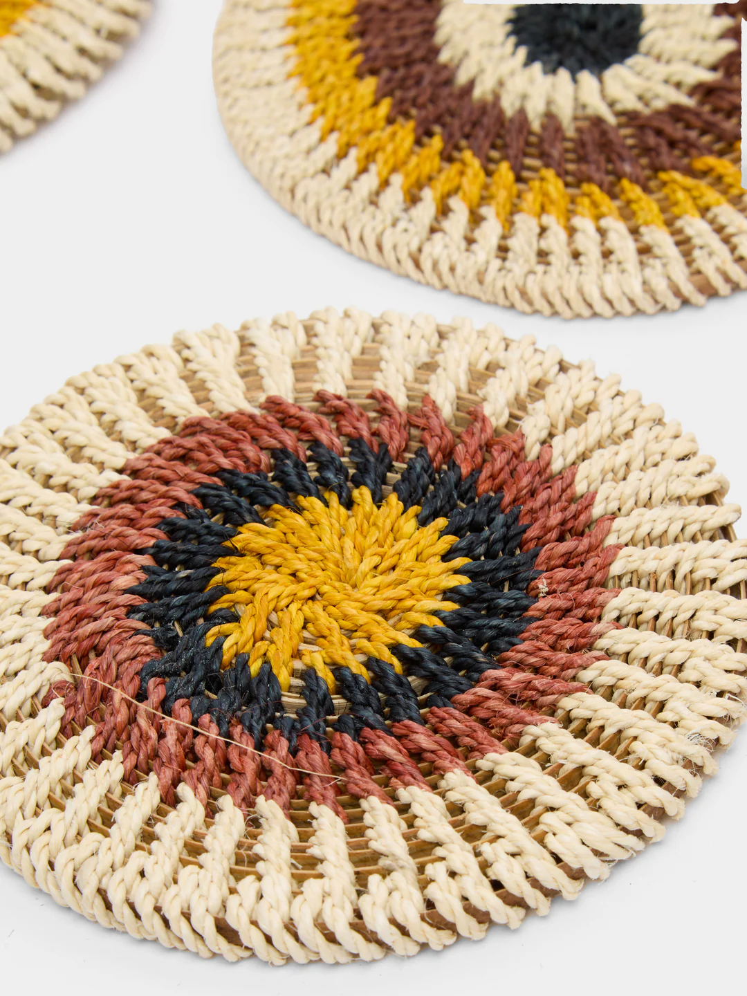 CasaLatina Amazonia Handwoven Iraca Palm Coasters (Set of 6)