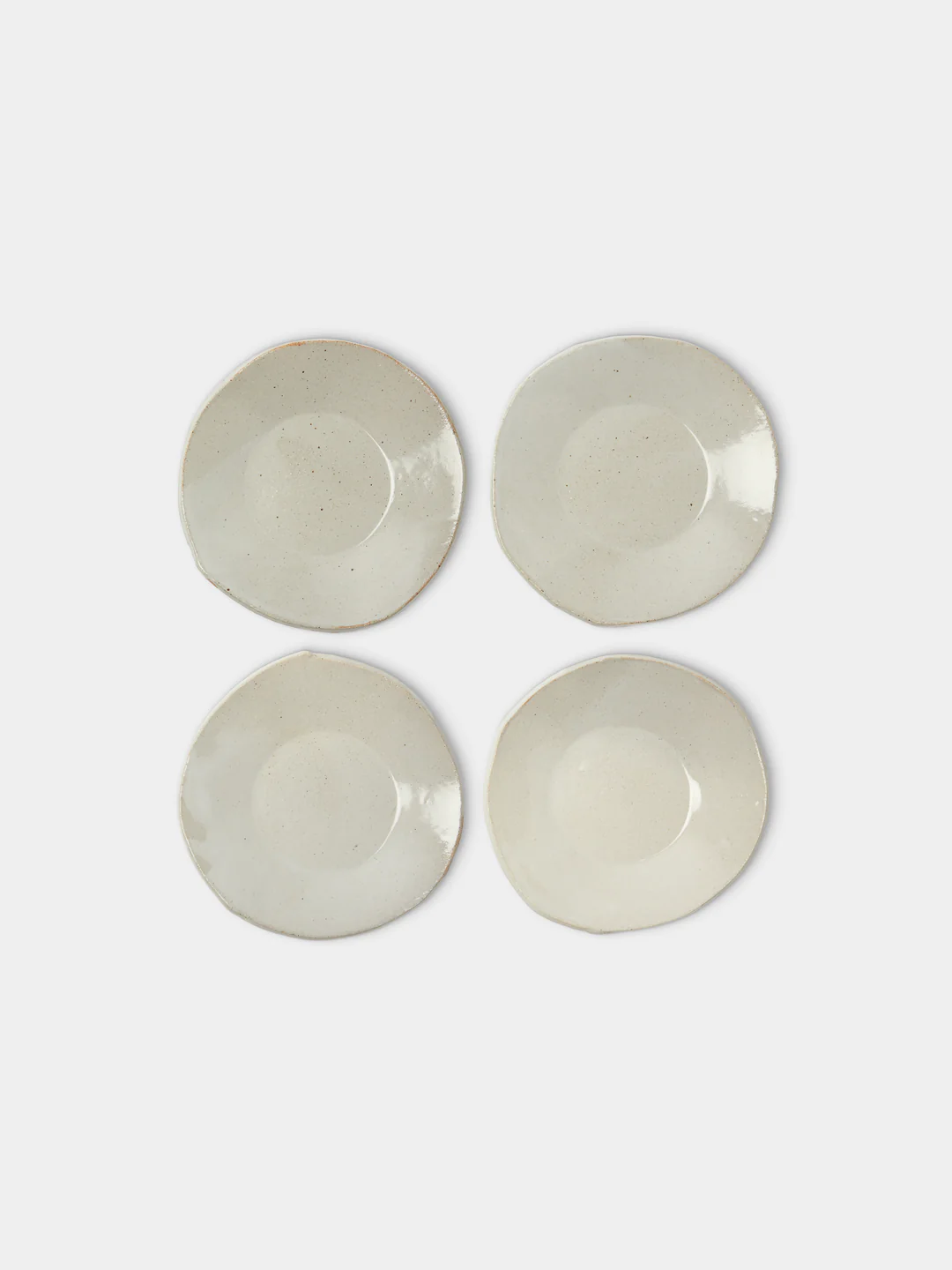 Estudio Vernís Wood-Fired Stoneware Coffee Plates 5.5in/14cm (Set of 6)