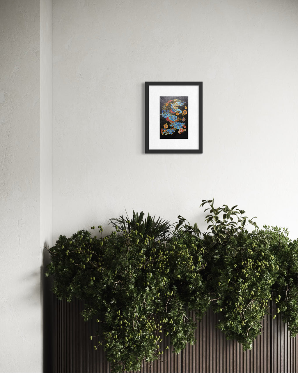 Original Hand-Painted Dunhuang Cloud Painting | Gold Line Art | Luxury Oriental Wall Decor | One-of-a-Kind Artwork