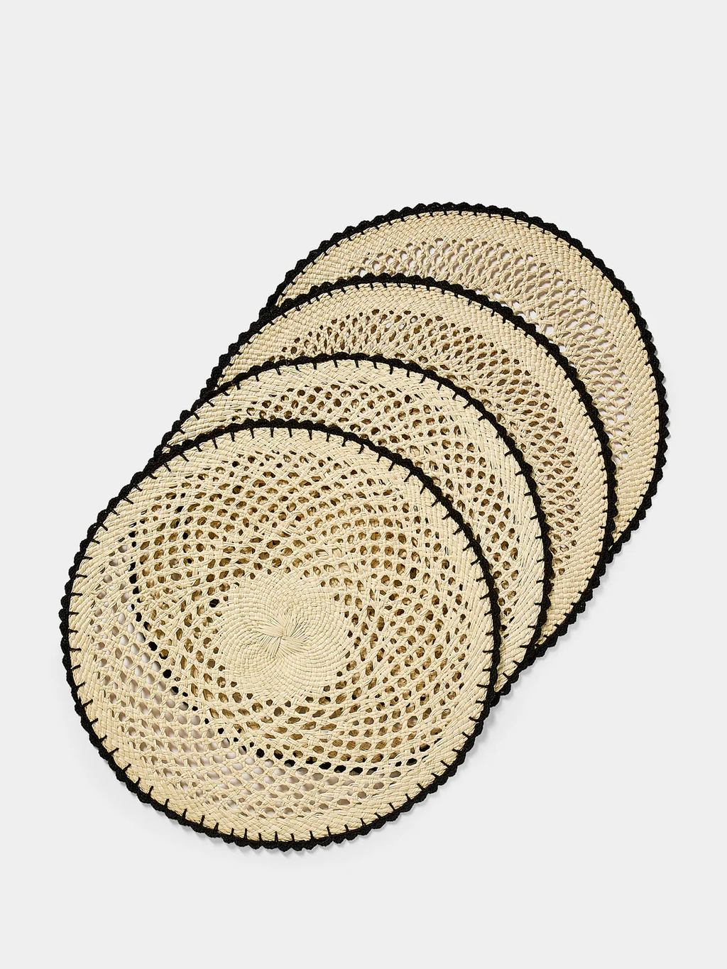 CasaLatina Crochet Handwoven Werregue Palm Placements (Set of 4)