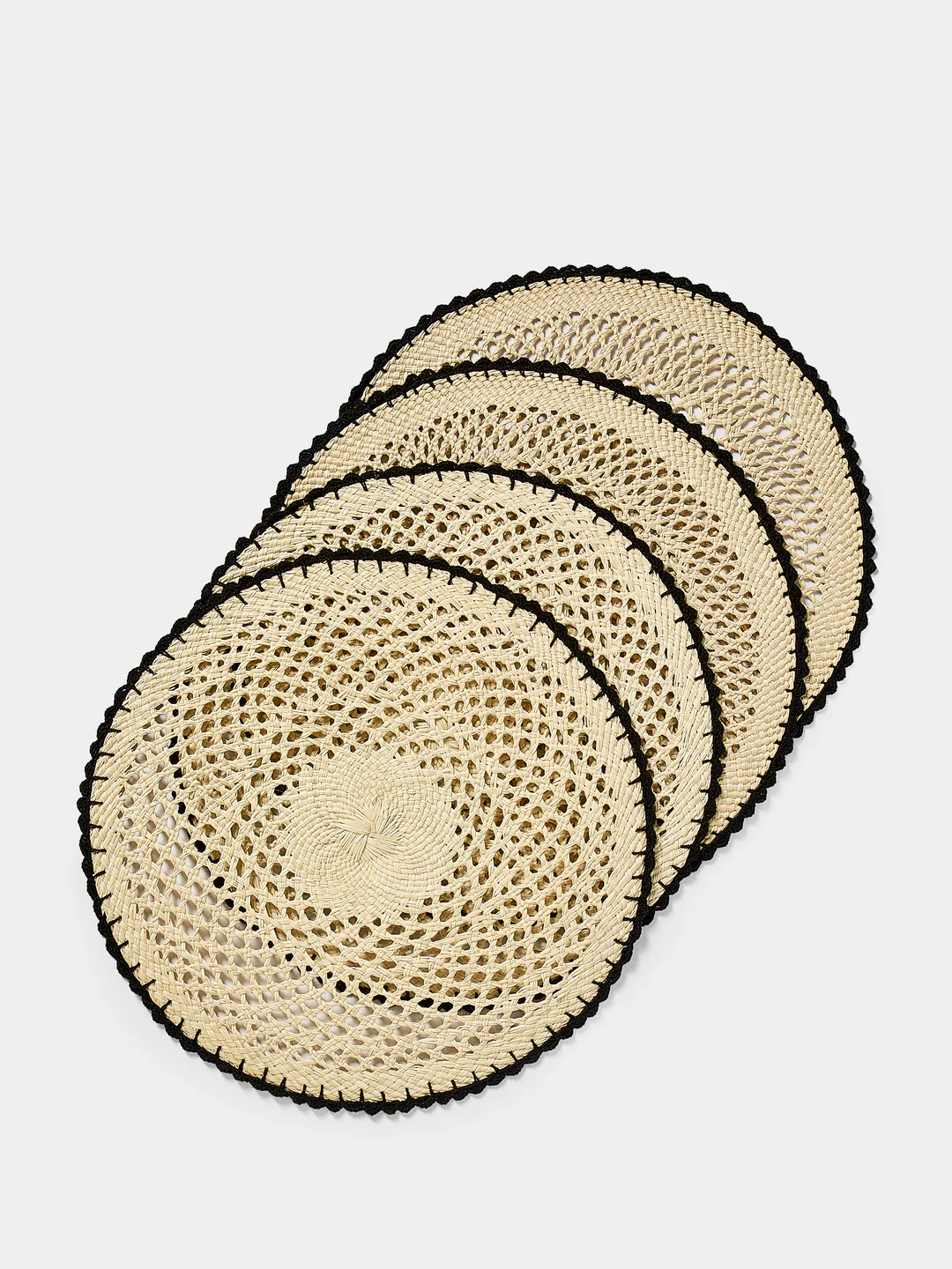 CasaLatina Crochet Handwoven Werregue Palm Placements (Set of 4)
