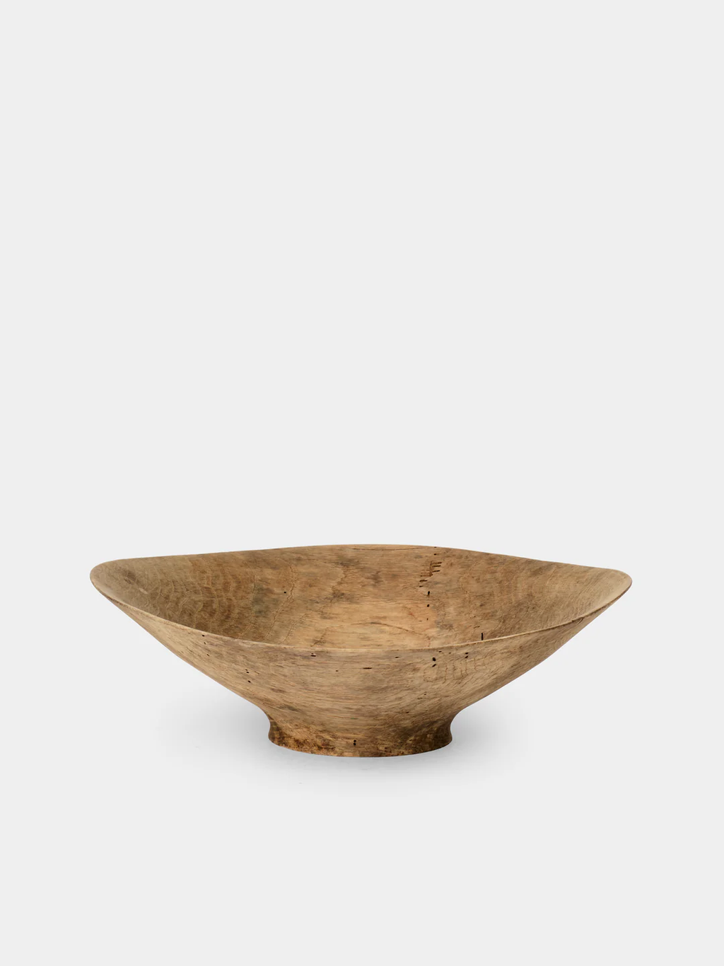 Iida Woodturning Hand-Turned Oak Earth-Finish Bowl