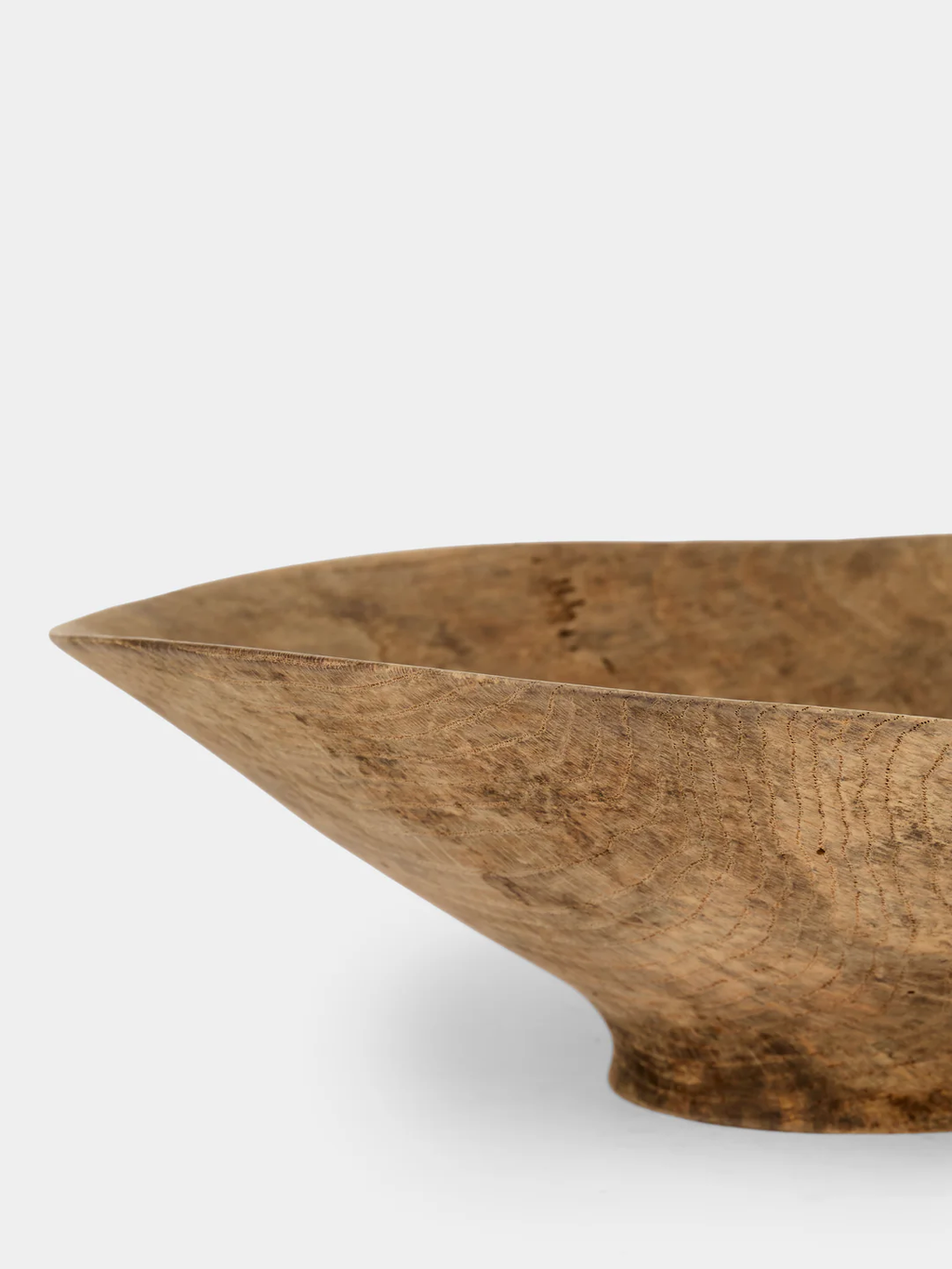 Iida Woodturning Hand-Turned Oak Earth-Finish Bowl
