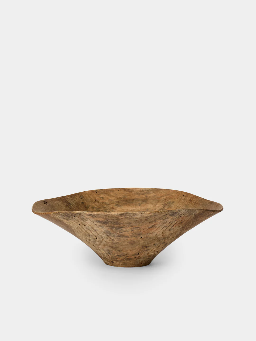 Iida Woodturning Hand-Turned Oak Earth-Finish Bowl