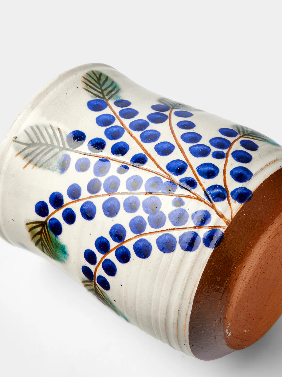 Anut Cairo Dotty Vine Hand-Painted Ceramic Jam Jars (Set of 2)