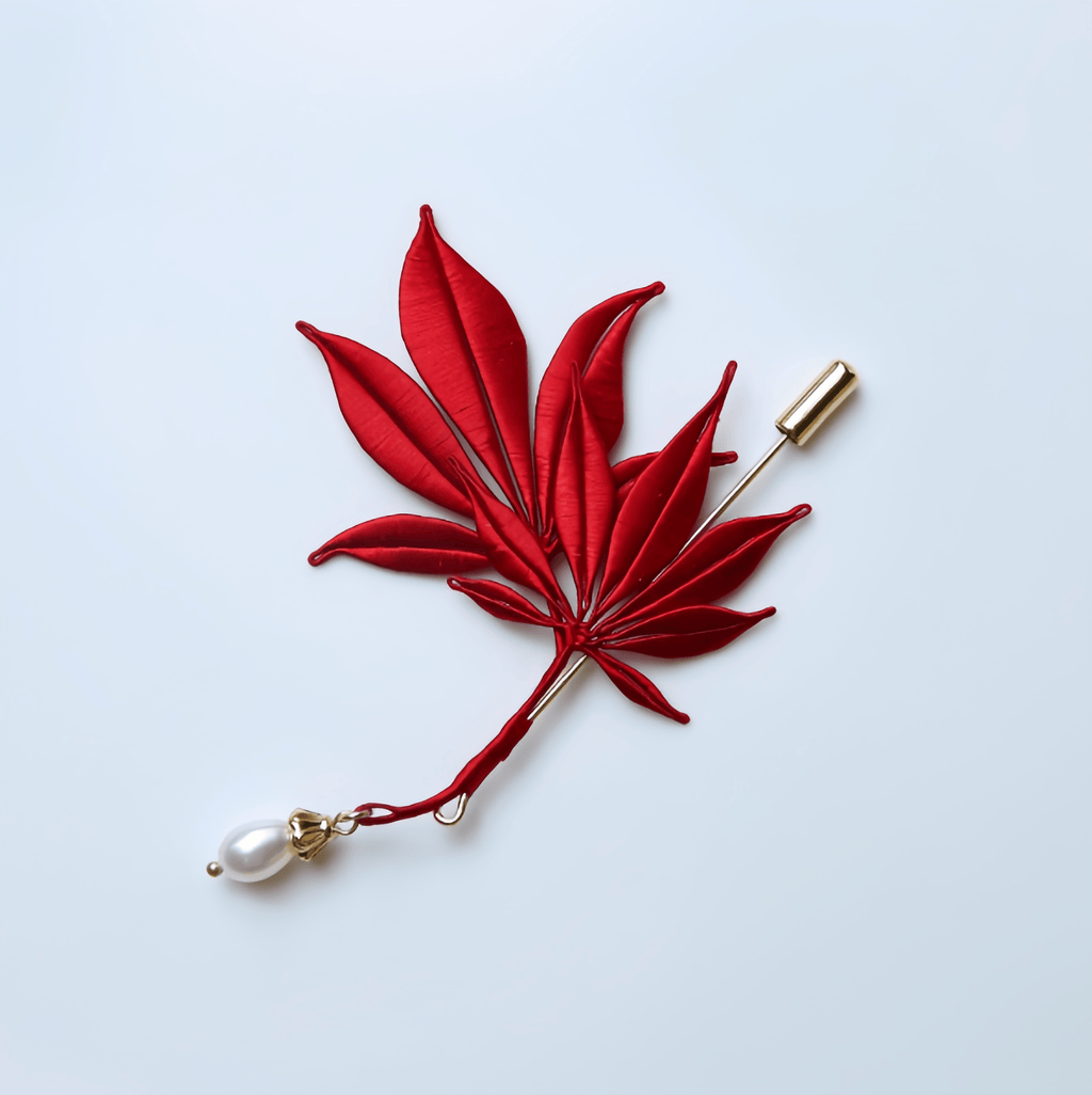Handcrafted Heritage Maple Leaf Brooch