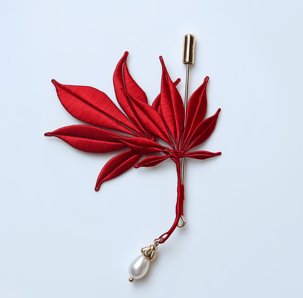 Handcrafted Heritage Maple Leaf Brooch