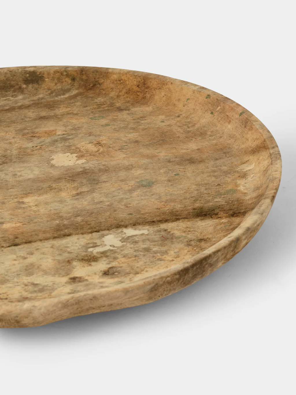 Iida Woodturning Hand-Turned Dogwood Earth-Finish Tray (15in/38cm)