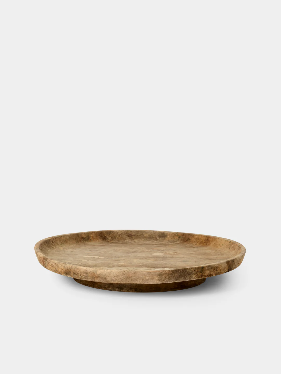 Iida Woodturning Hand-Turned Dogwood Earth-Finish Tray (15in/38cm)