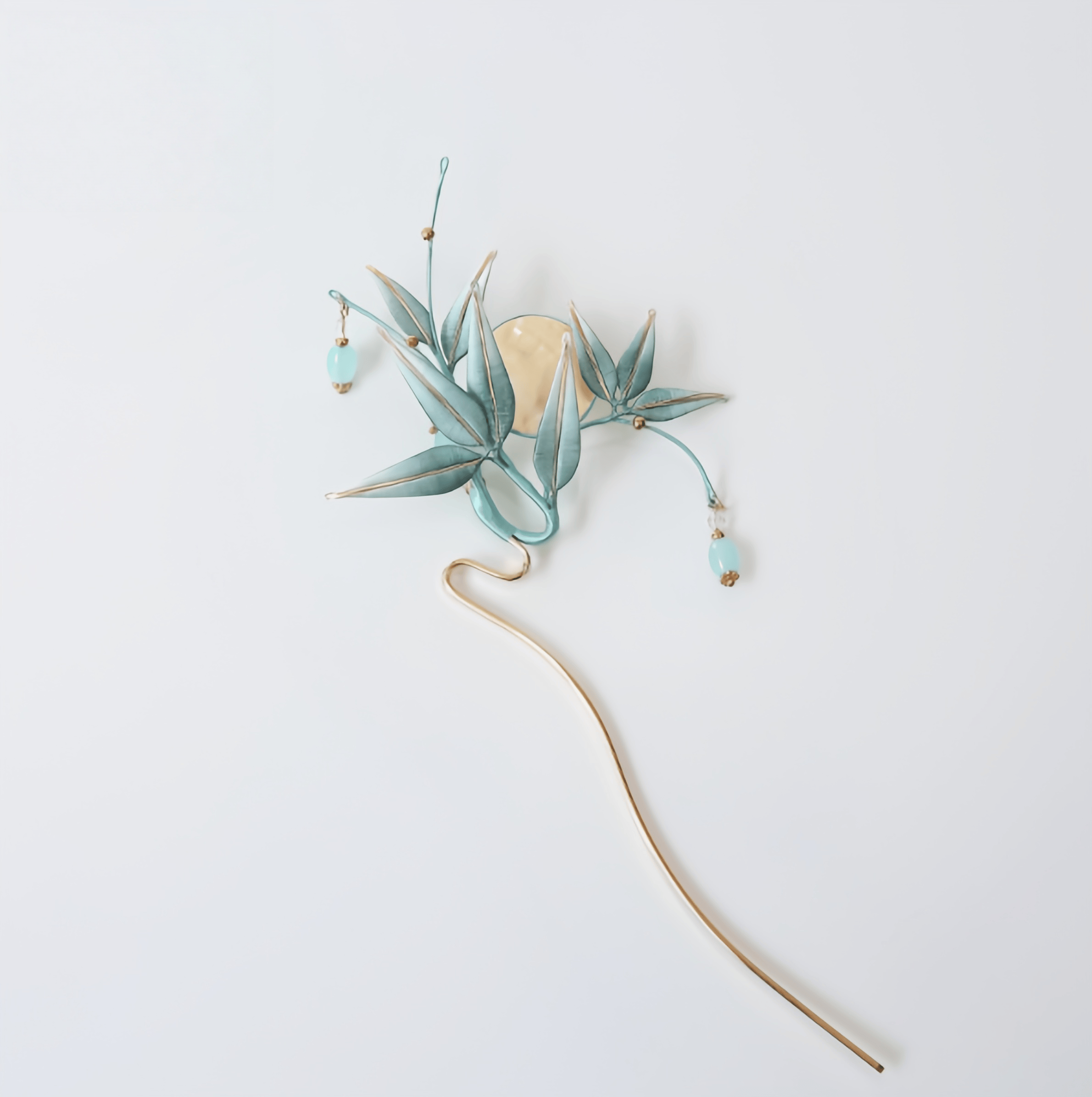 Handcrafted Heritage Bamboo Leaf Hair Stick