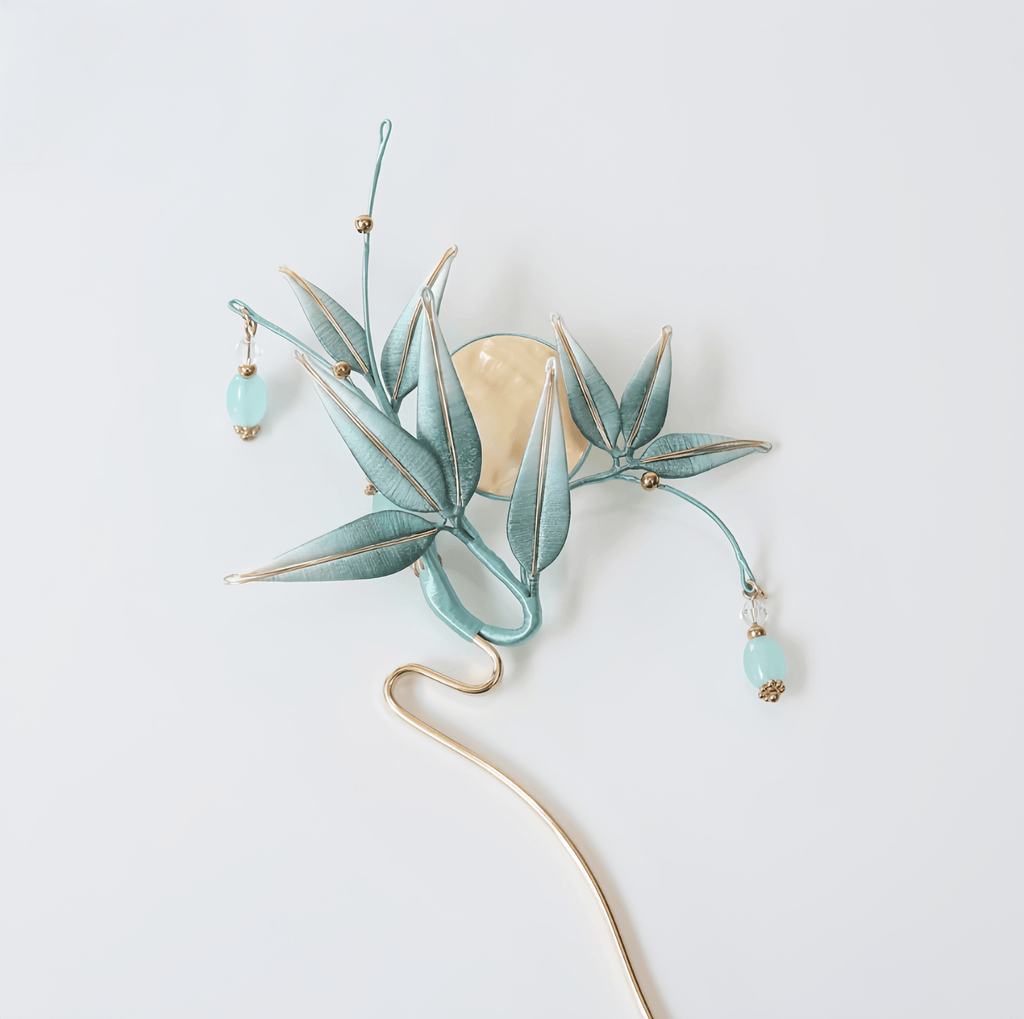 Handcrafted Heritage Bamboo Leaf Hair Stick