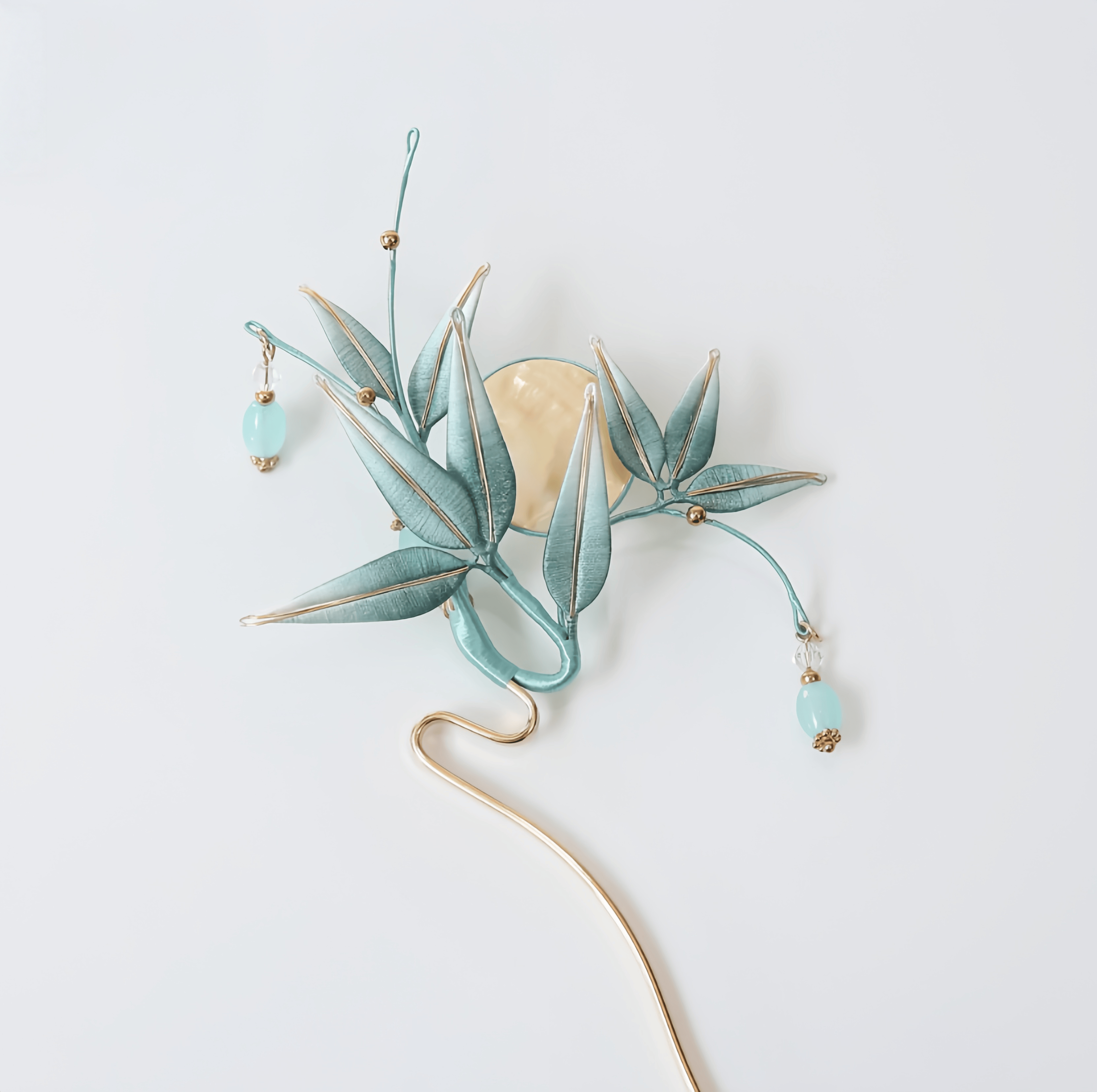 Handcrafted Heritage Bamboo Leaf Hair Stick
