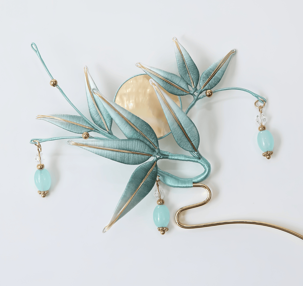 Handcrafted Heritage Bamboo Leaf Hair Stick