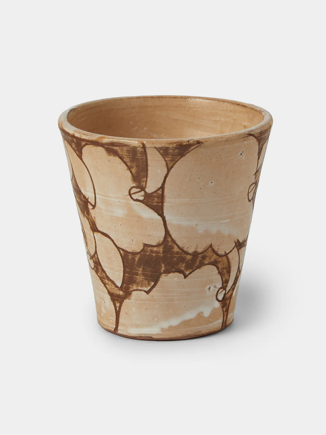 Anut Cairo Cotton Flower Hand-Painted Ceramic Espresso Cups (Set of 4)