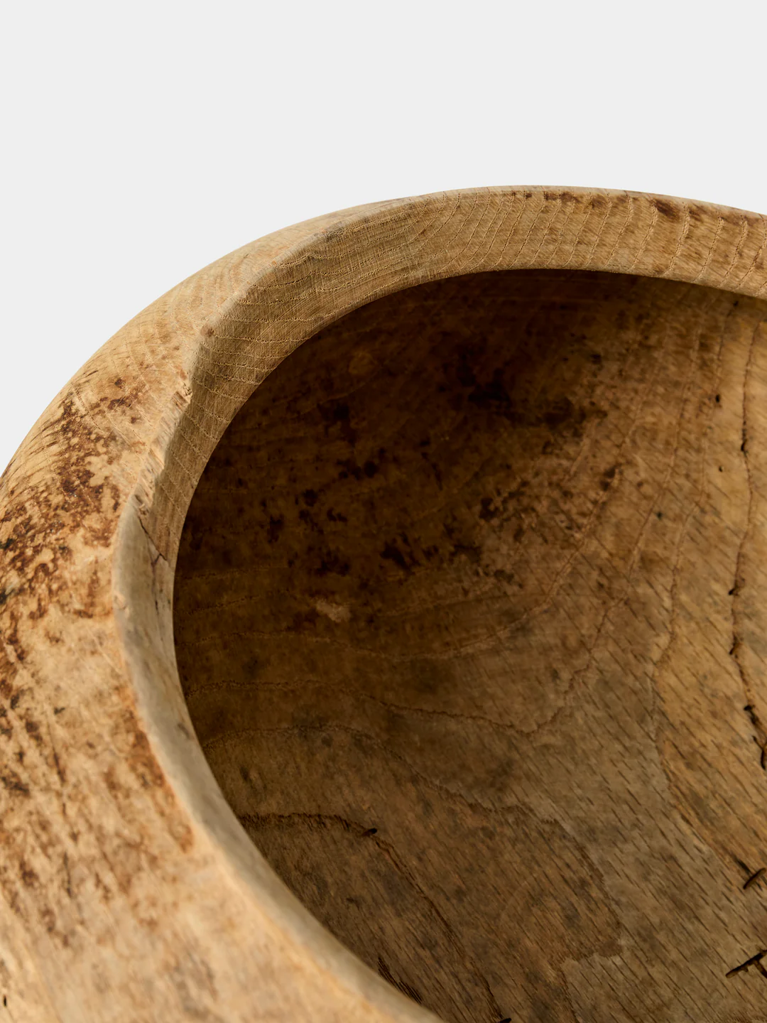 Iida Woodturning Hand-Turned Oak Earth-Finish Bowl