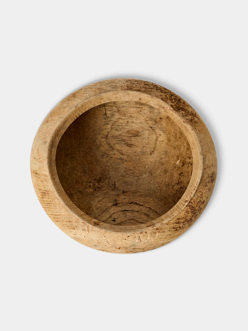 Iida Woodturning Hand-Turned Oak Earth-Finish Bowl