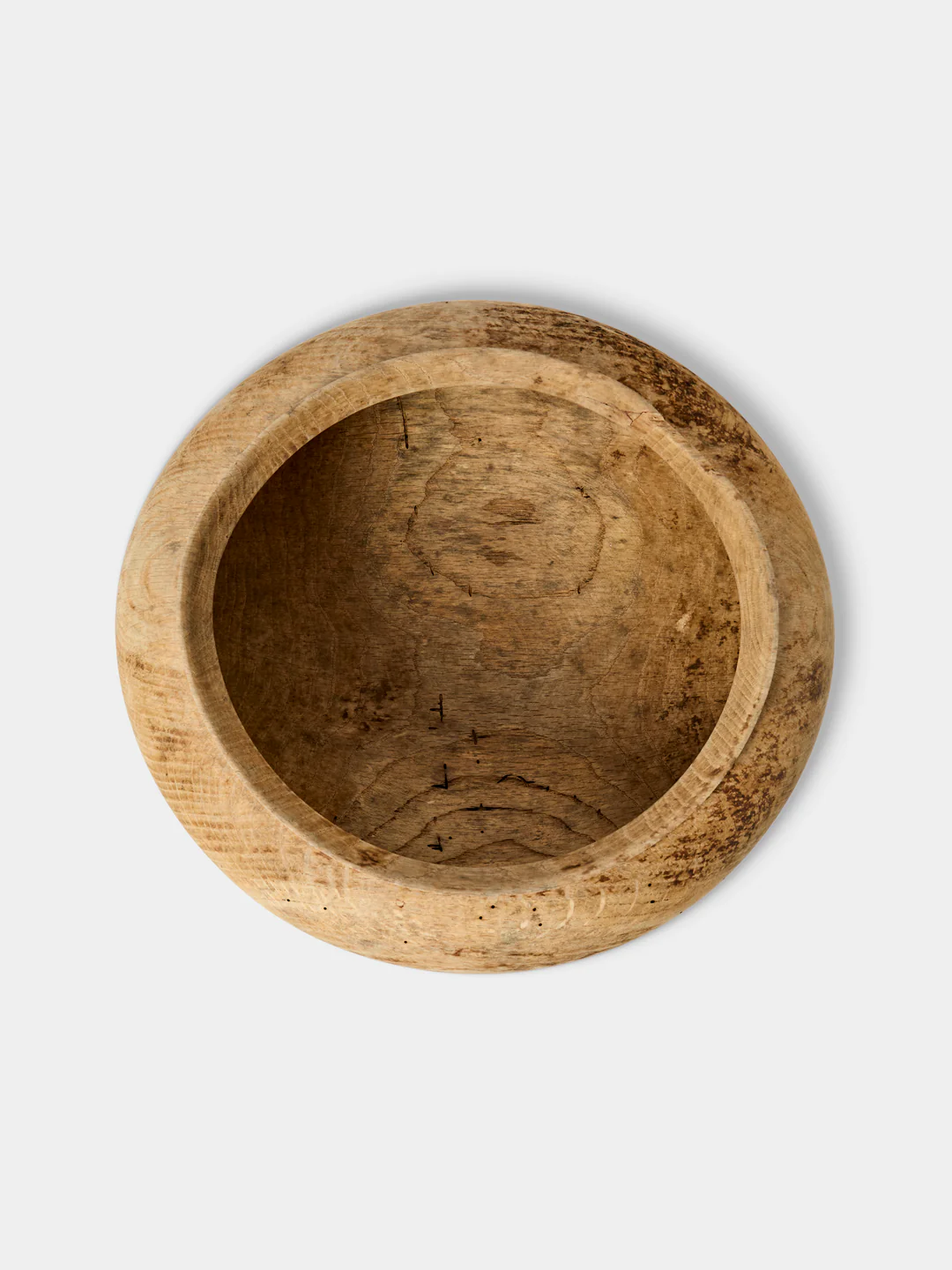 Iida Woodturning Hand-Turned Oak Earth-Finish Bowl
