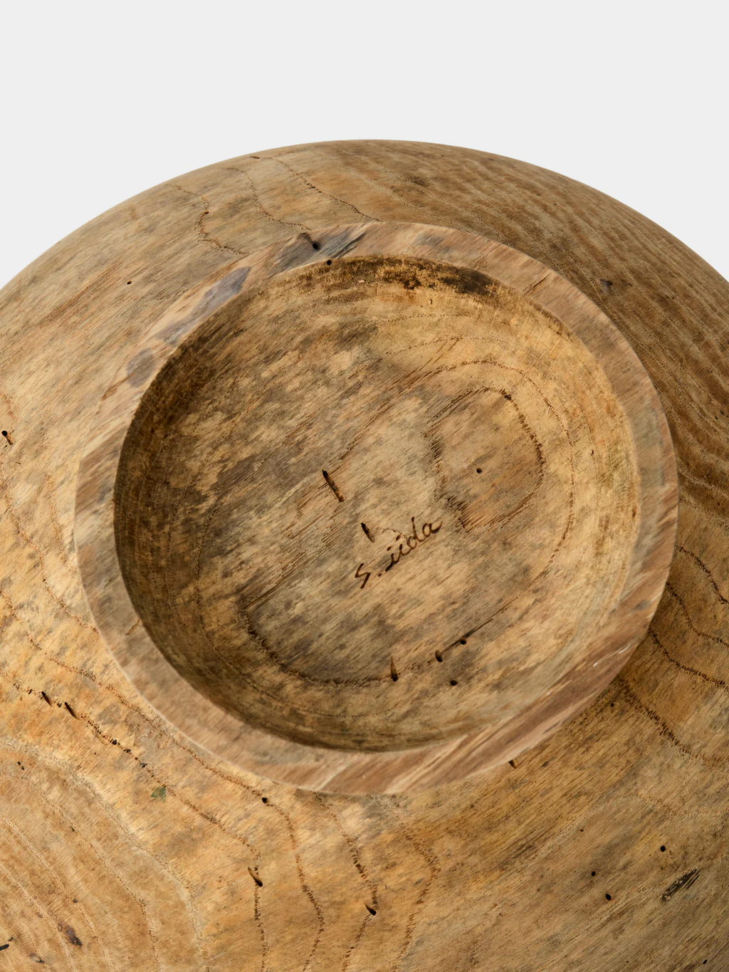 Iida Woodturning Hand-Turned Oak Earth-Finish Bowl
