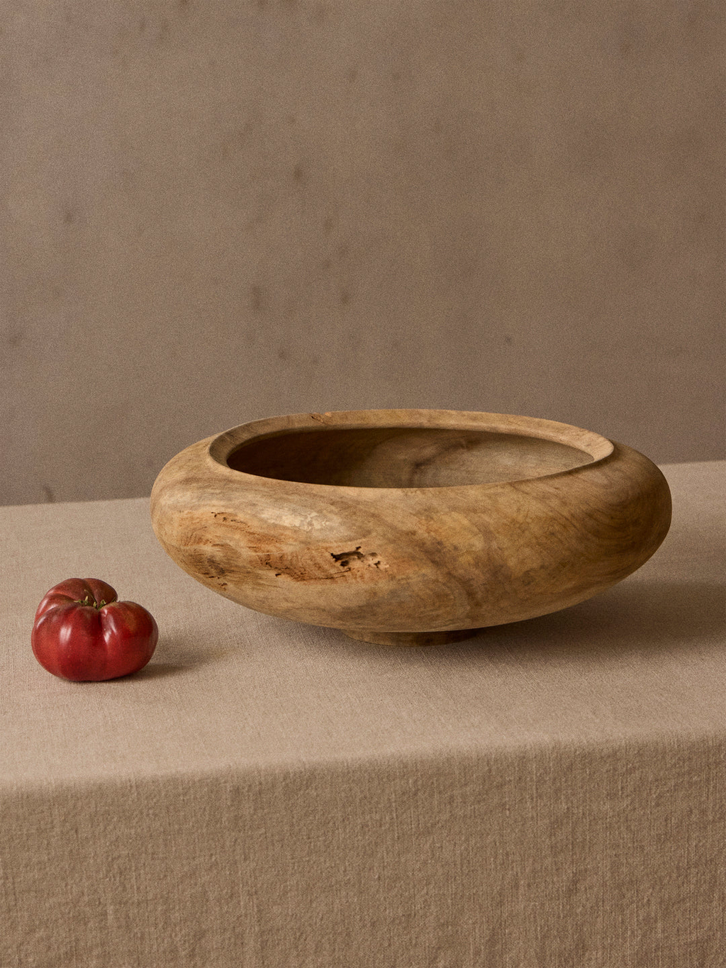 Iida Woodturning Hand-Turned Dogwood Earth-Finish Bowl