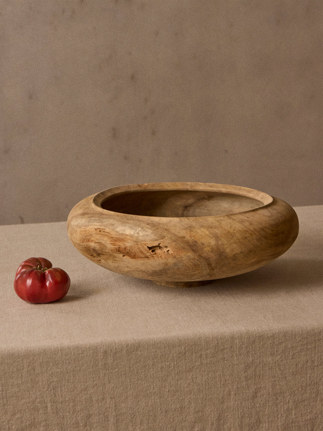 Iida Woodturning Hand-Turned Dogwood Earth-Finish Bowl