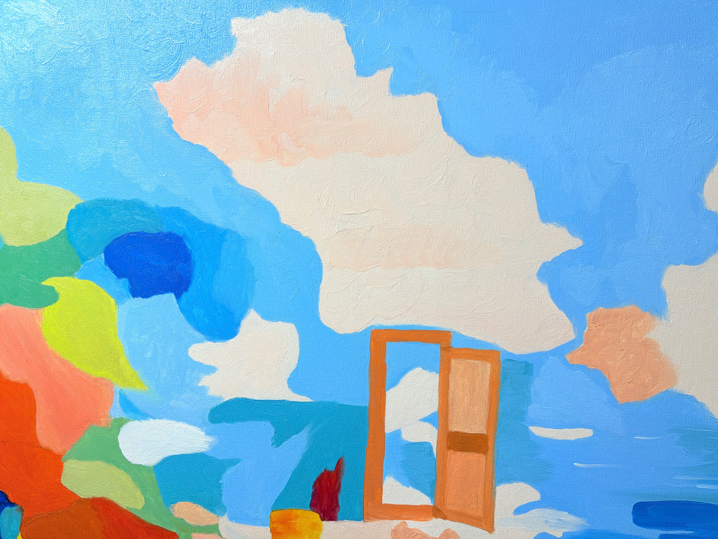 Alzheimer’s-When My Memories Turn Into Drifting Sand Series | Original Oil Painting | 19.7x27.6"