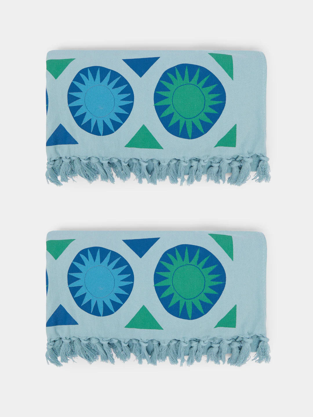 Anut Cairo Sunshine Hand-Printed Cotton Beach Towels (Set of 2)