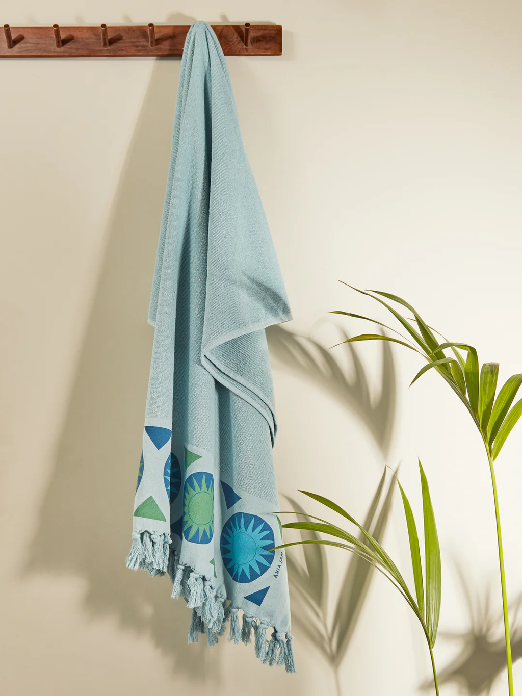 Anut Cairo Sunshine Hand-Printed Cotton Beach Towels (Set of 2)
