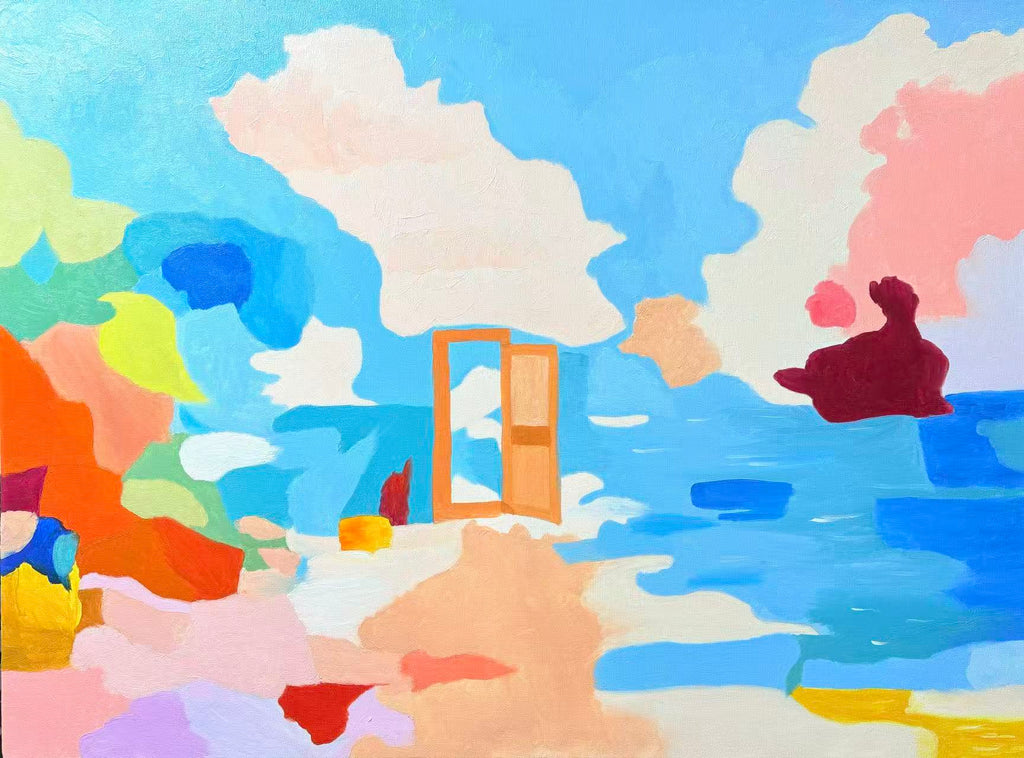 Alzheimer’s-When My Memories Turn Into Drifting Sand Series | Original Oil Painting | 19.7x27.6"