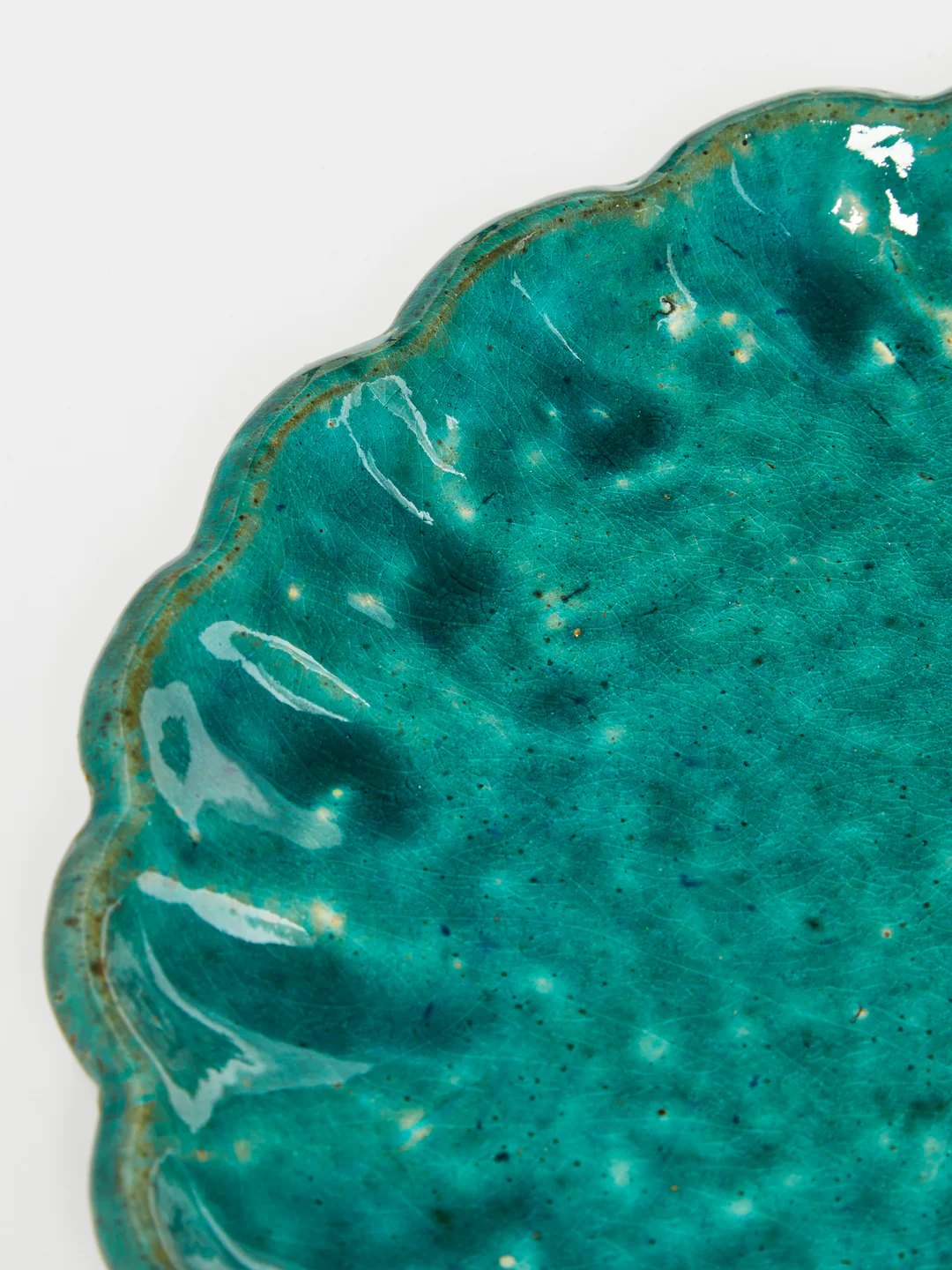 Anut Cairo Scallop Ceramic Salad / Dessert Plates – 8in/20cm (Set of 4)