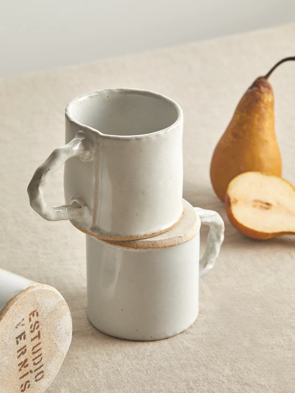 Estudio Vernís Wood-Fired Stoneware Mugs (Set of 6)
