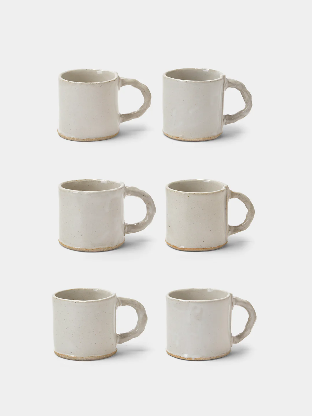 Estudio Vernís Wood-Fired Stoneware Mugs (Set of 6)