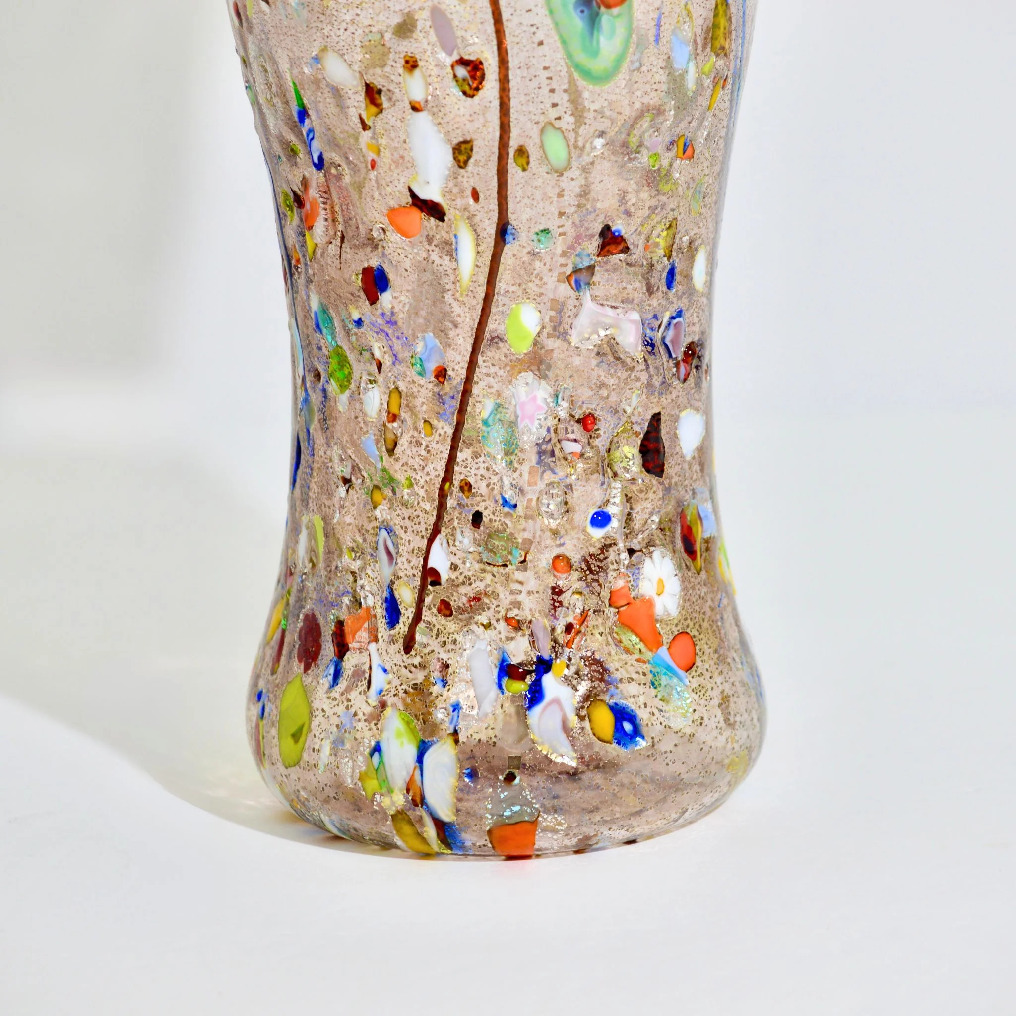 Large Murano Glass Alta Vase, Made in Italy