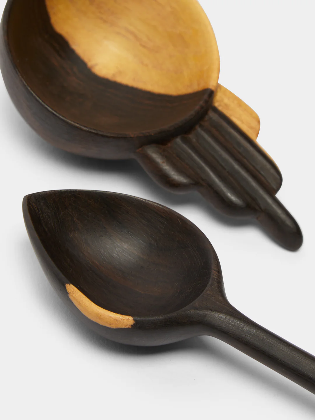 Qäsa Qäsa Carvers Hand-Carved Blackwood Serving Utensils (Set of 5)