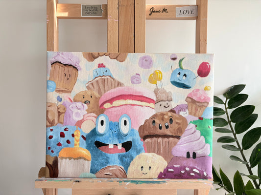 Food Wonderland No.1｜One Of A Kind Oil Painting | 12 × 16 inches (30×40 cm)