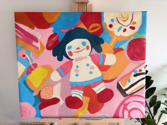 Happy Eating Adventures Series No.2 | Oil Painting Original | 20x24 Inches