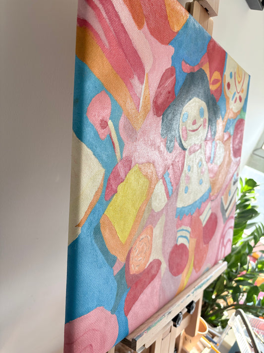 Happy Eating Adventures Series No.2 | Oil Painting Original | 20x24 Inches