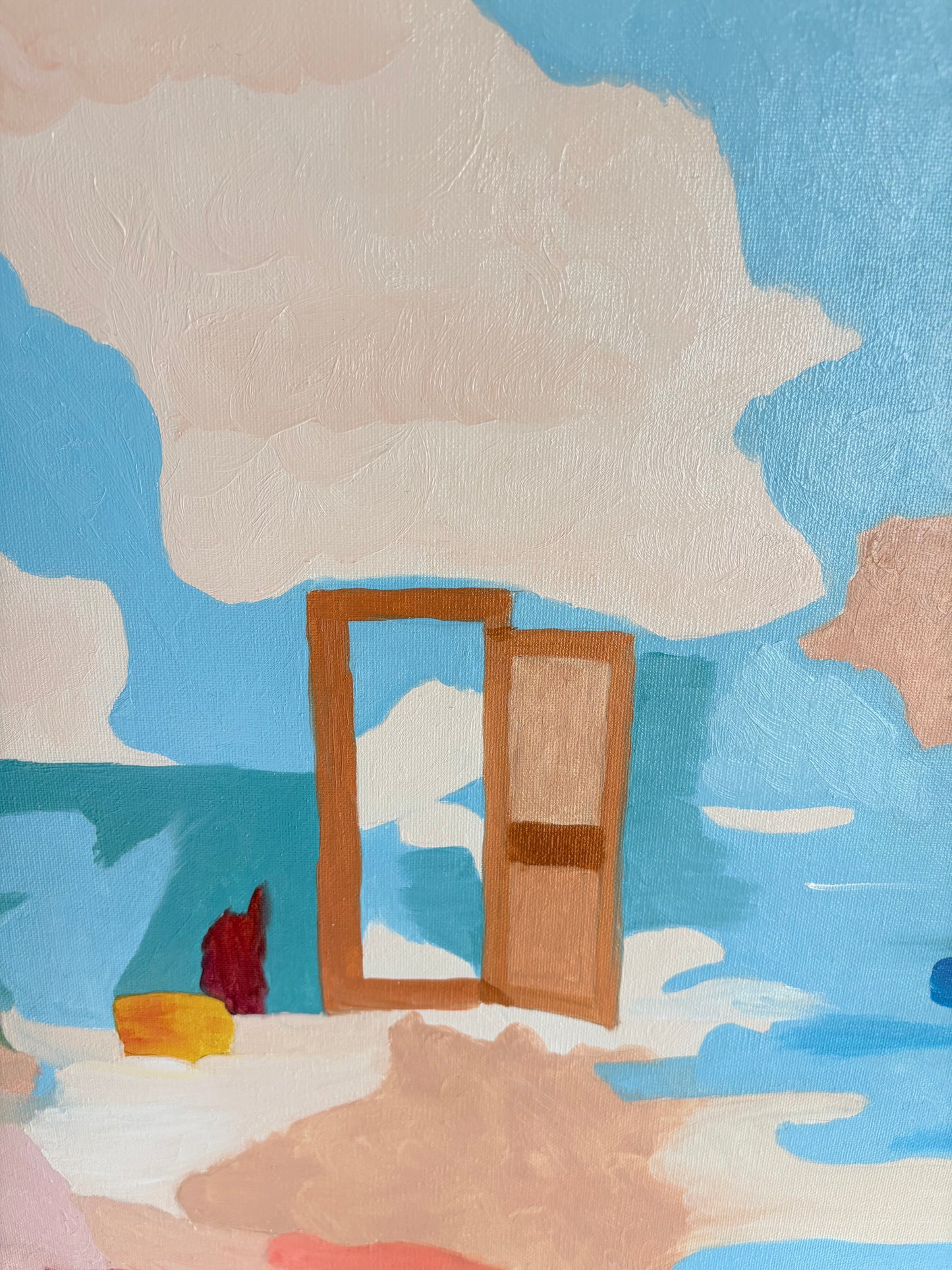 Alzheimer’s-When My Memories Turn Into Drifting Sand Series | Original Oil Painting | 19.7x27.6"