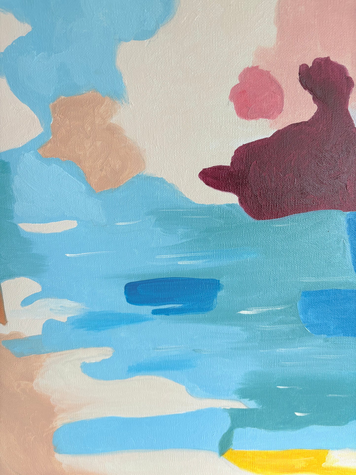 Alzheimer’s-When My Memories Turn Into Drifting Sand Series | Original Oil Painting | 19.7x27.6"