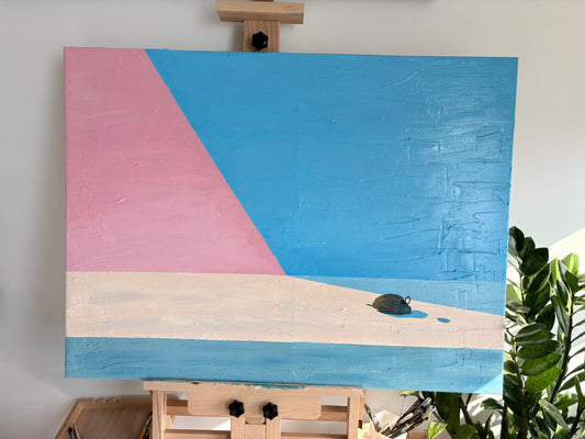 A Tiny Tale｜One Of A Kind Oil Painting | Approx. 24×32 inches (60 × 80 cm)