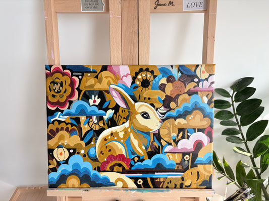 A Rabbit’s Redemption — 15.7 × 11.8 in, Original Painting