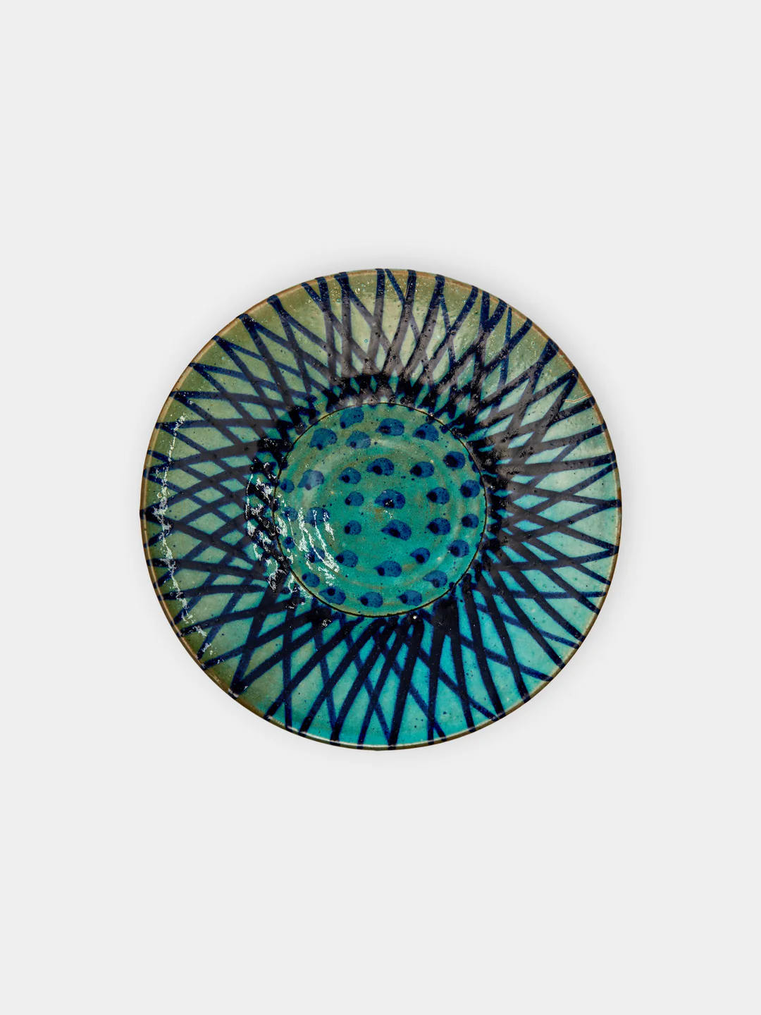 Anut Cairo Esna Hand-Painted Ceramic Salad / Dessert Plates – 8in/20cm (Set of 4)