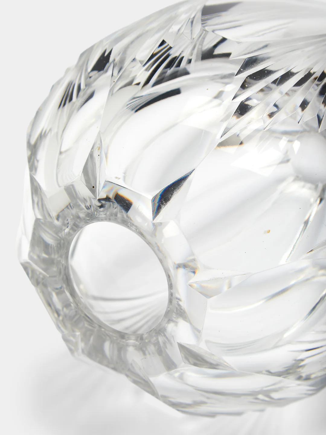 Antique and Vintage 1930s Daum Cut Crystal Vase