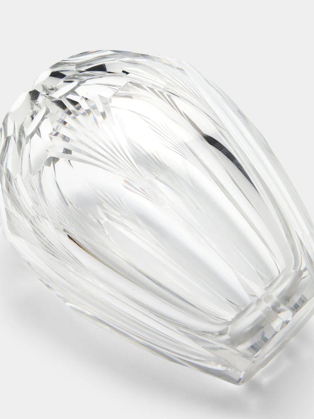 Antique and Vintage 1930s Daum Cut Crystal Vase