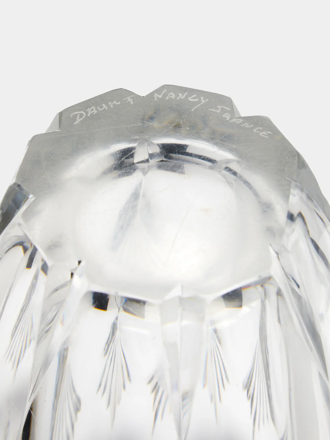 Antique and Vintage 1930s Daum Cut Crystal Vase