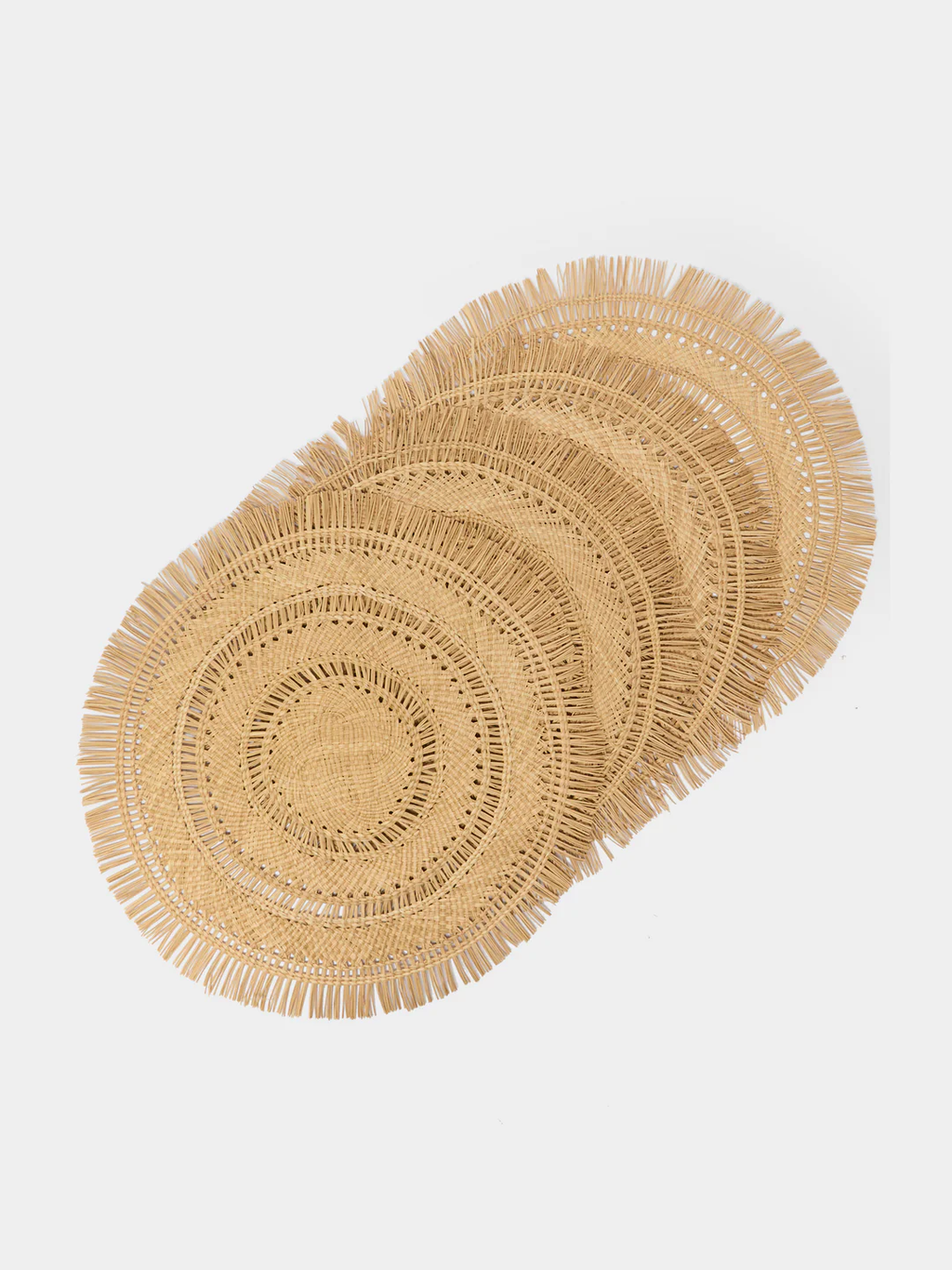 CasaLatina Flecos Handwoven Iraca Palm Placemats (Set of 4)