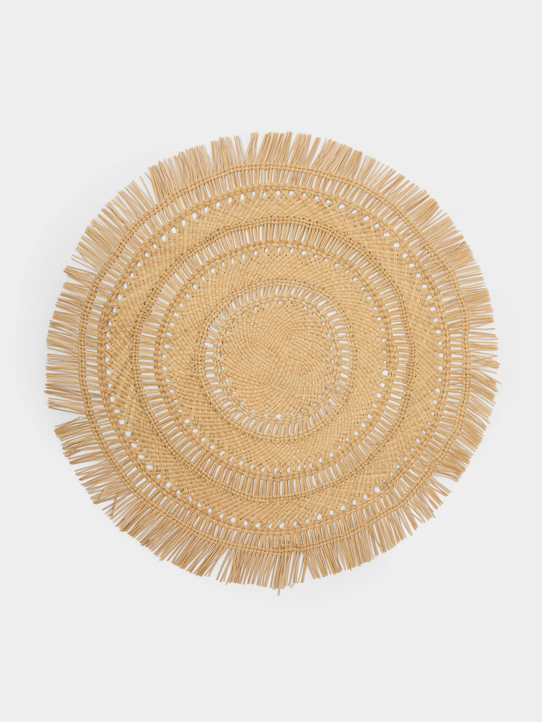 CasaLatina Flecos Handwoven Iraca Palm Placemats (Set of 4)