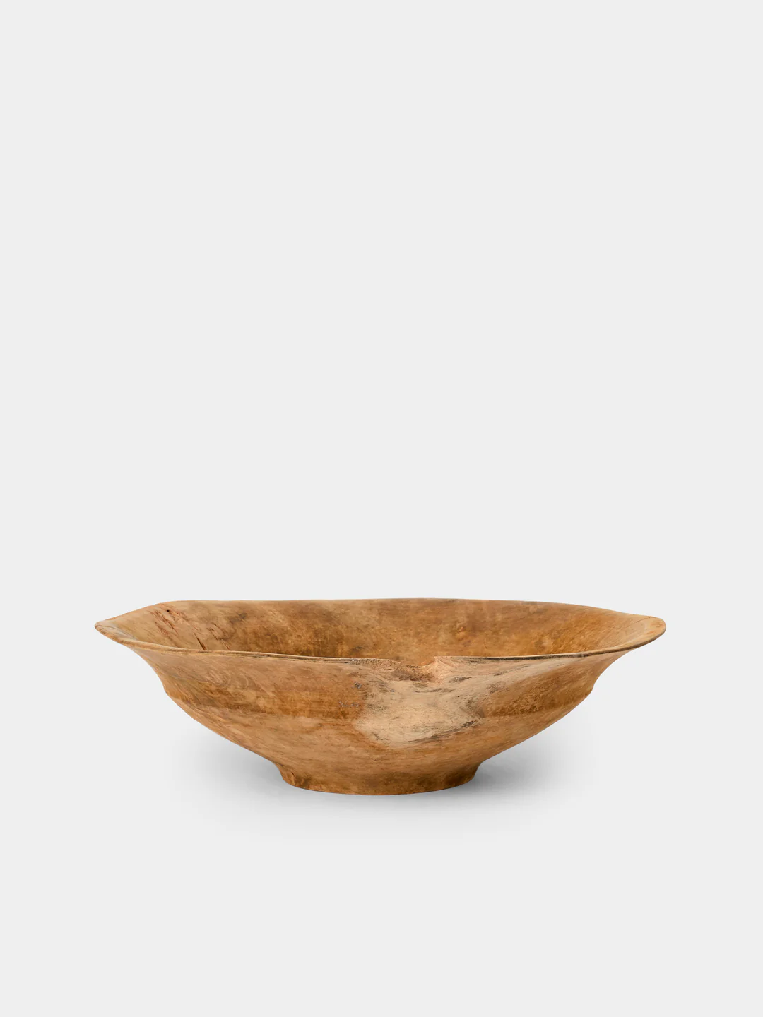 Iida Woodturning Hand-Turned Cherry Wood Earth-Finish Bowl