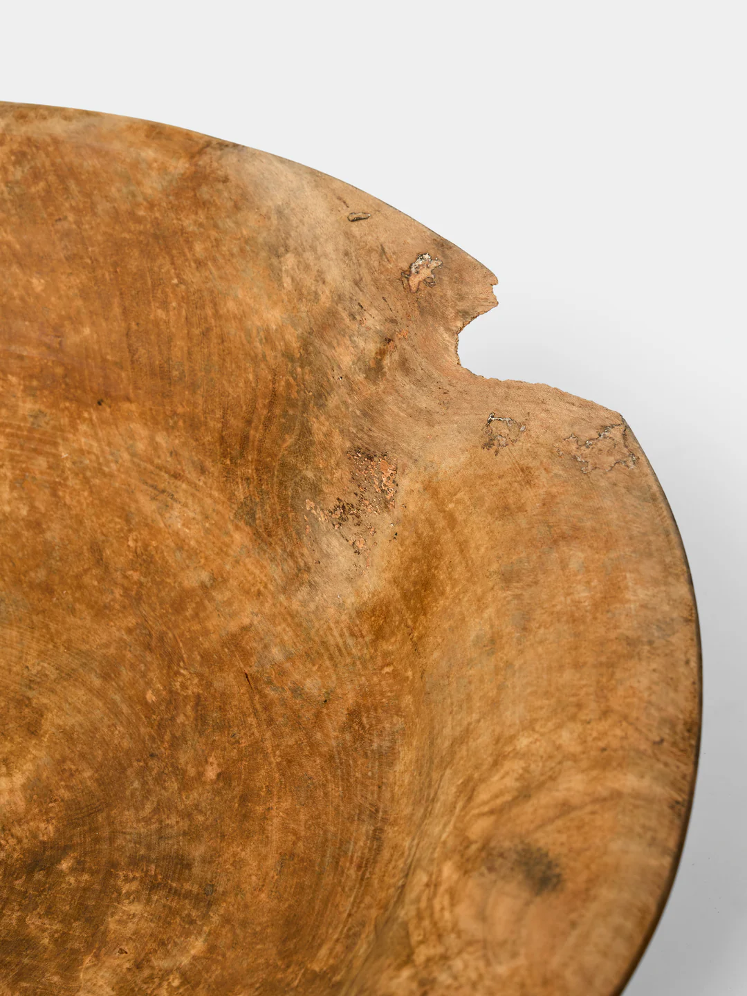 Iida Woodturning Hand-Turned Cherry Wood Earth-Finish Bowl